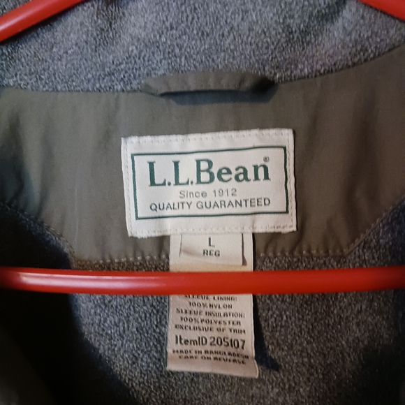 L.L. Bean Classic Men's Olive Bomber Jacket Size Large - Picture 3 of 8